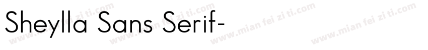 Sheylla Sans Serif字体转换